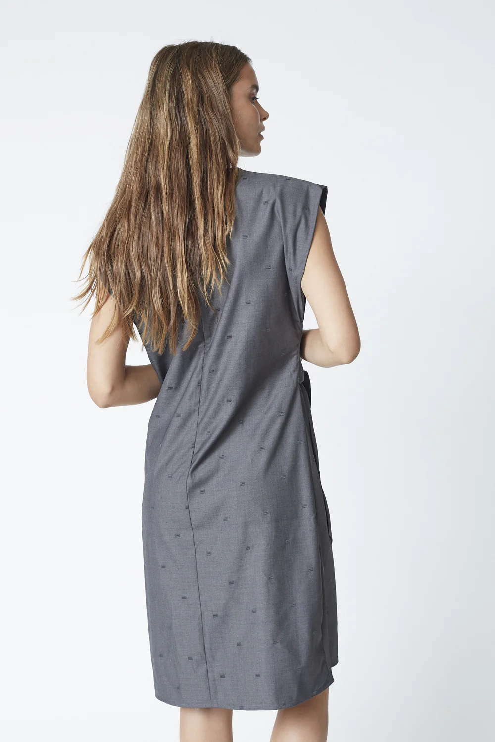 Saga Dress 46012 | Mid Grey | Kjole fra Co'couture - Image 5