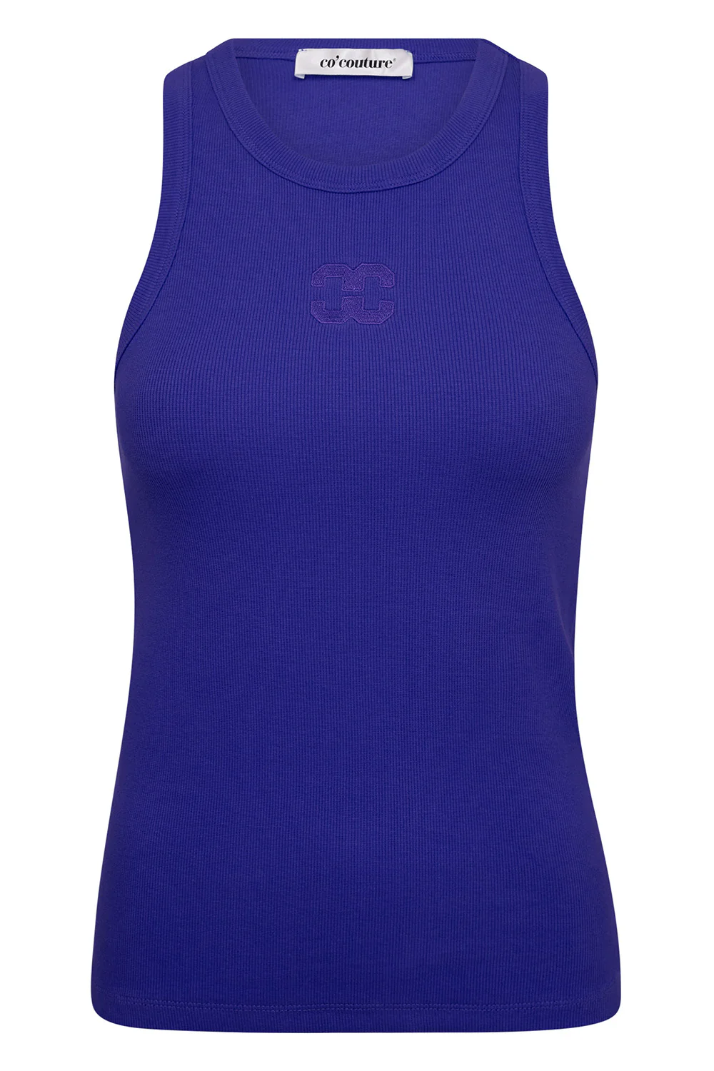 Sahara Embroidery Tank Top 33151 | New Blue | Top fra Co'couture