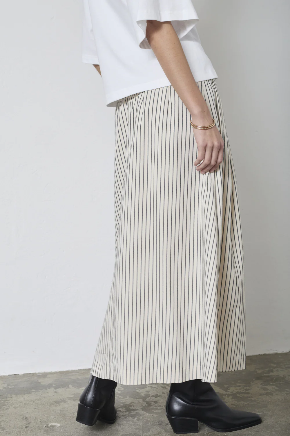 Salvie Anya Pleat Skirt 44016 | White | Nederdel fra Co'couture - Image 5