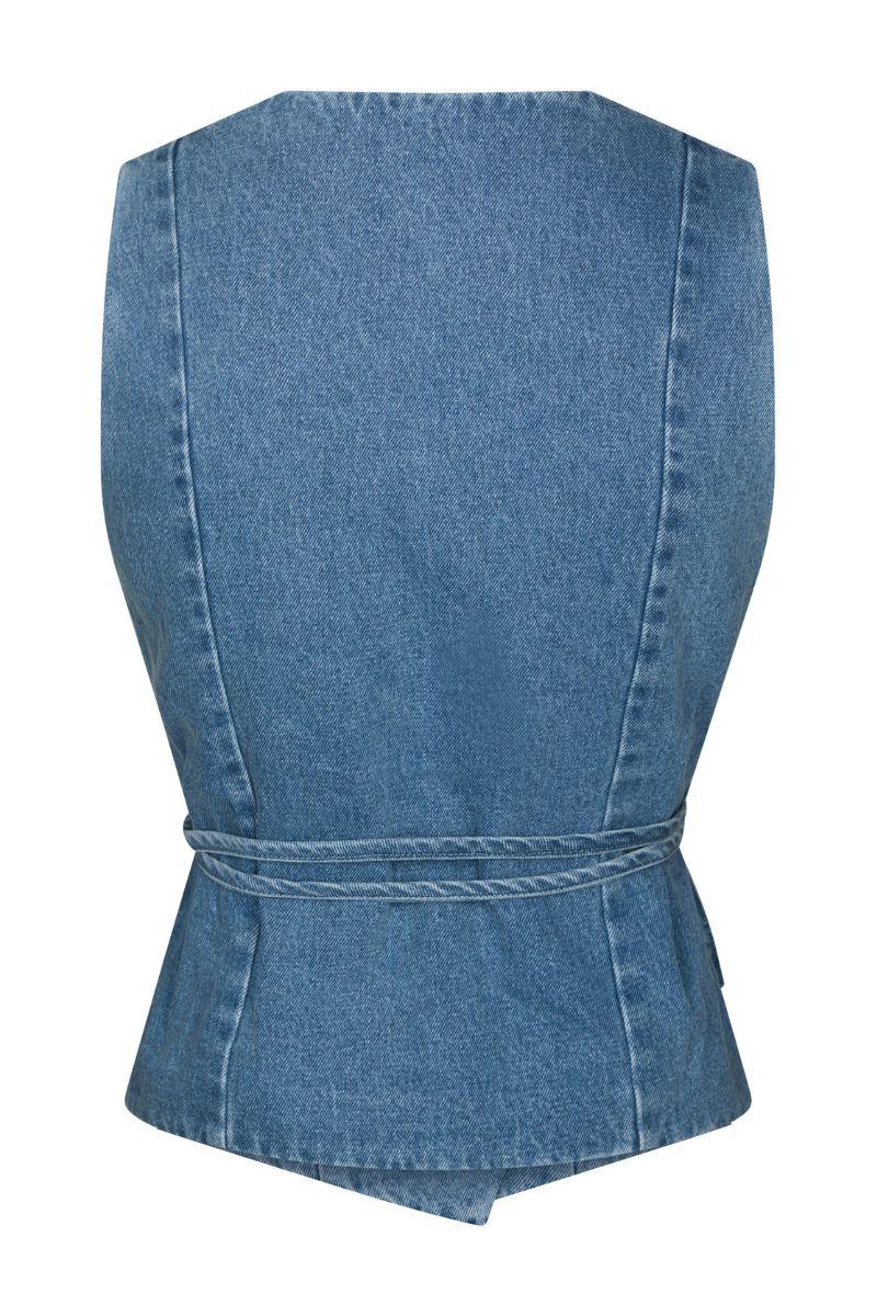 Samara Denim Waistcoat | Blue | Vest fra Neo Noir - Image 3