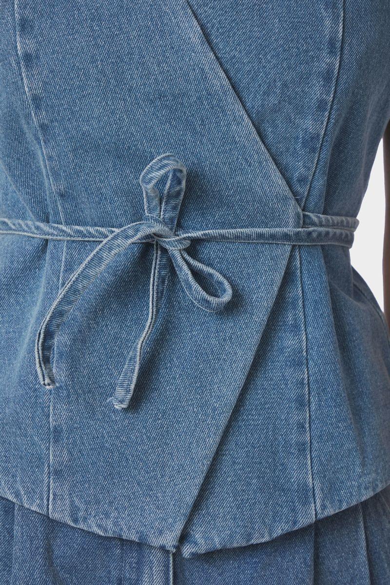 Samara Denim Waistcoat | Blue | Vest fra Neo Noir - Image 8