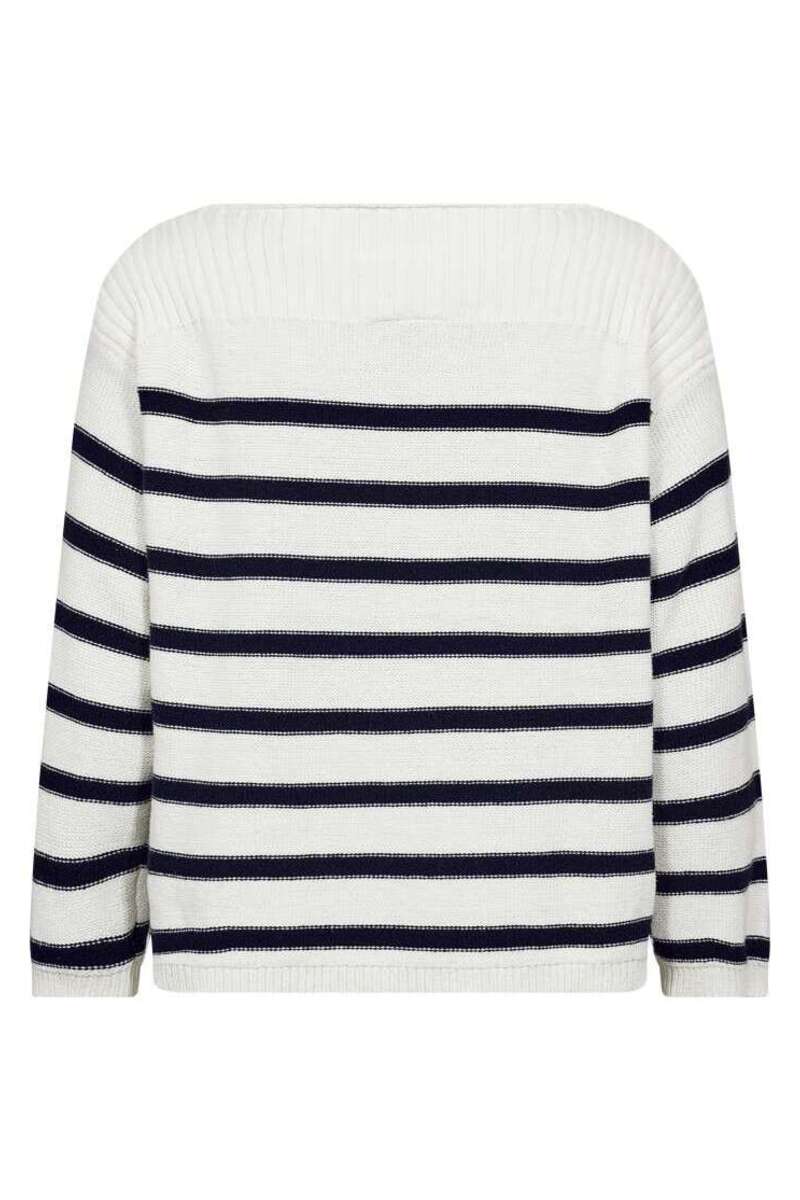Sana Pullover 207585 | Star Off-White W. Navy Blazer | Strik fra Freequent - Image 7