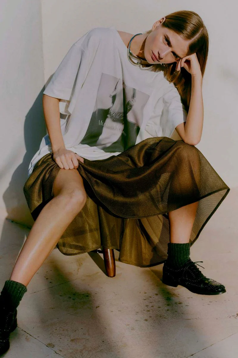Sarah Skirt | Military Olive | Nederdel fra Copenhagen Muse - Image 2