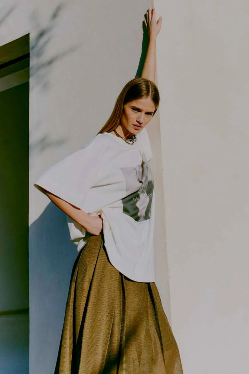 Sarah Skirt | Military Olive | Nederdel fra Copenhagen Muse - Image 5
