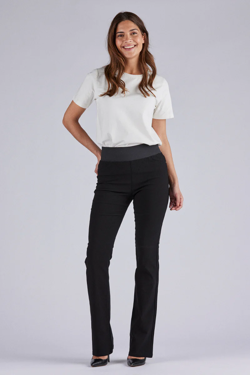 Shantal Pa Bootcut Power | Sort | Bukser fra Freequent - Image 7