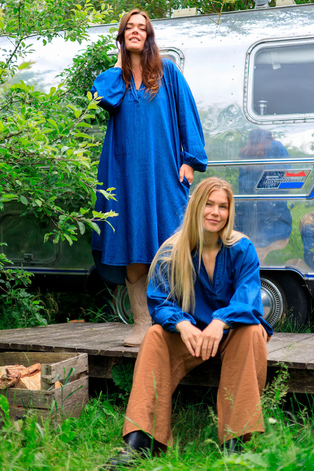 Shila Loose Pant | Camel | Bukser fra Black Colour - Image 3