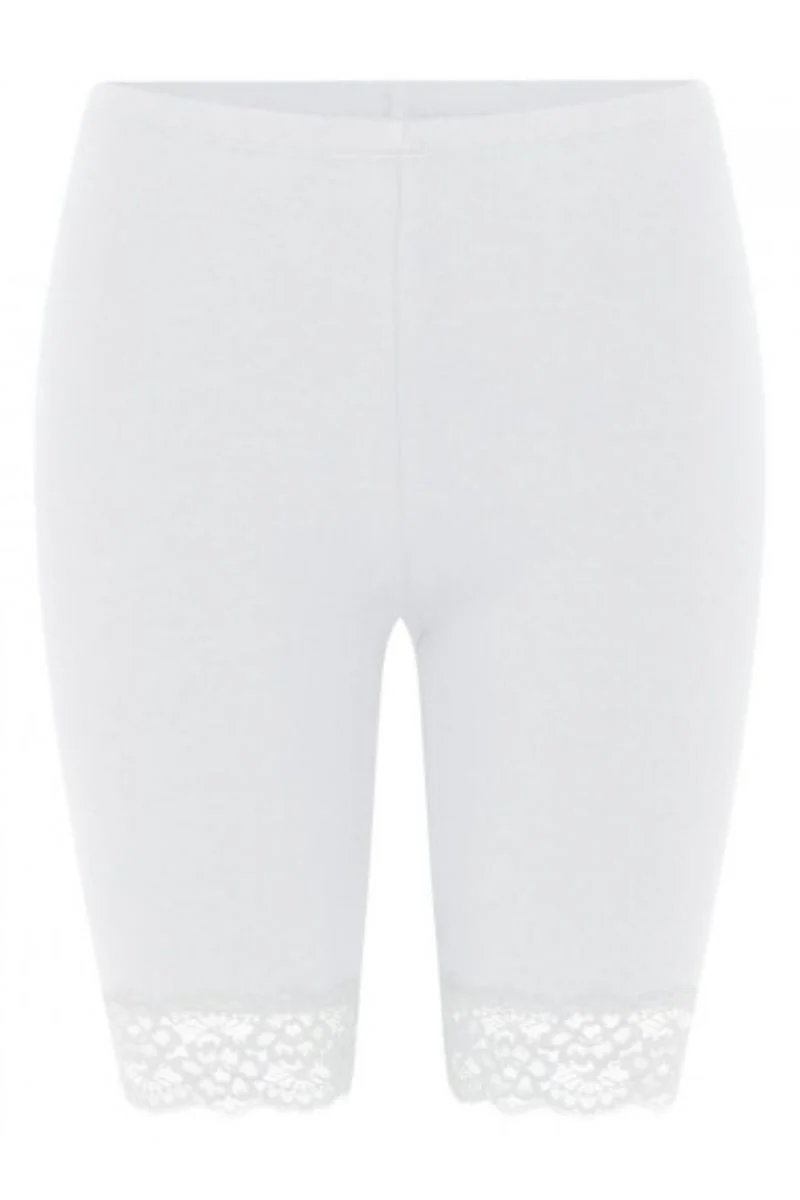 Shorts w/lace, organic | Hvid | Shorts fra Decoy