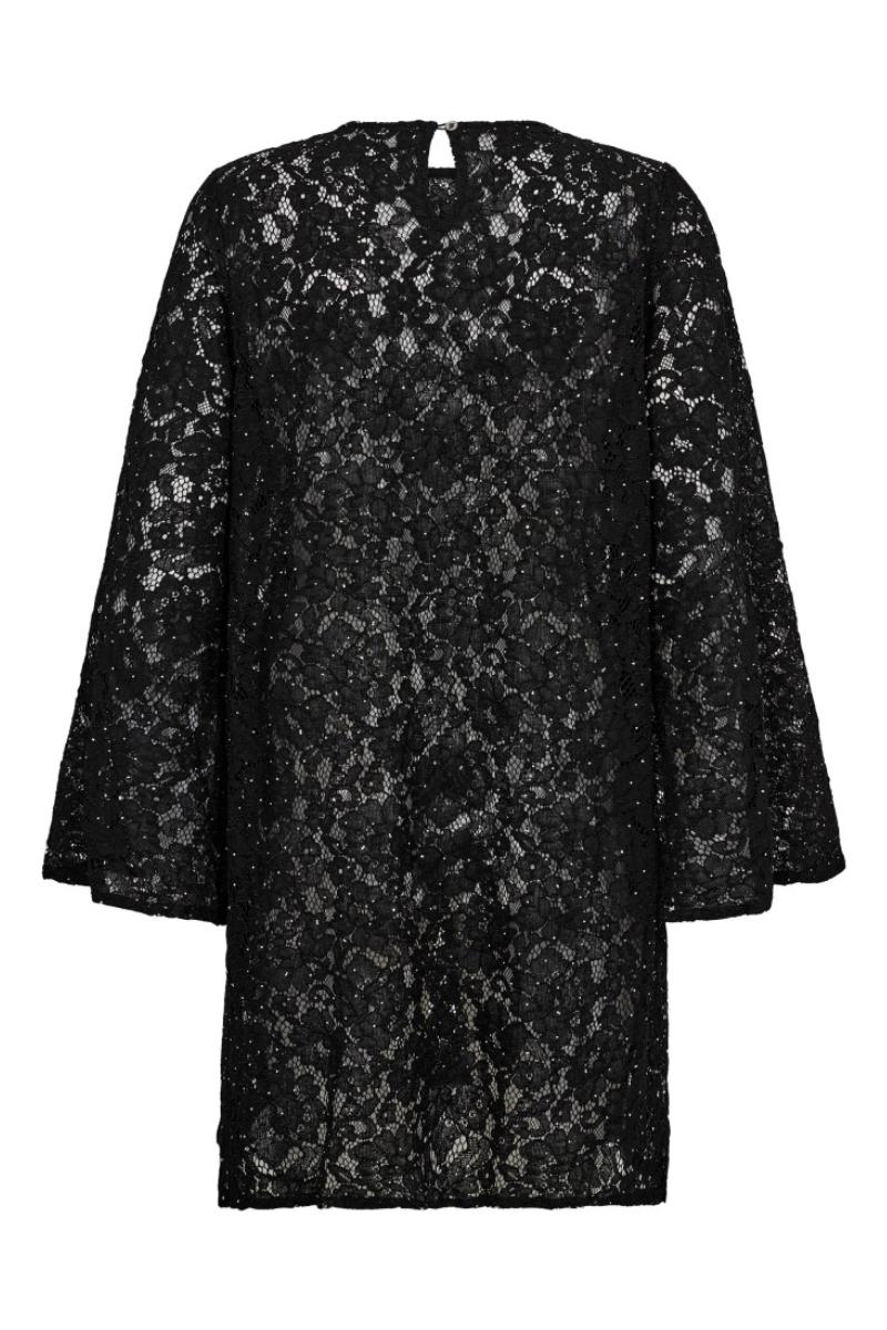 Sia Simili Lace Dress 36577 | Black | Kjole fra Co'couture - Image 3