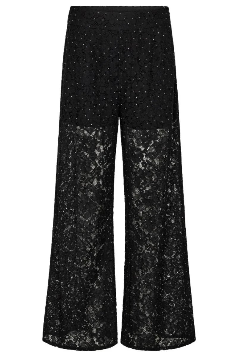 Sia Simili Lace Pant 31678 | Black | Bukser fra Co'couture - Image 2