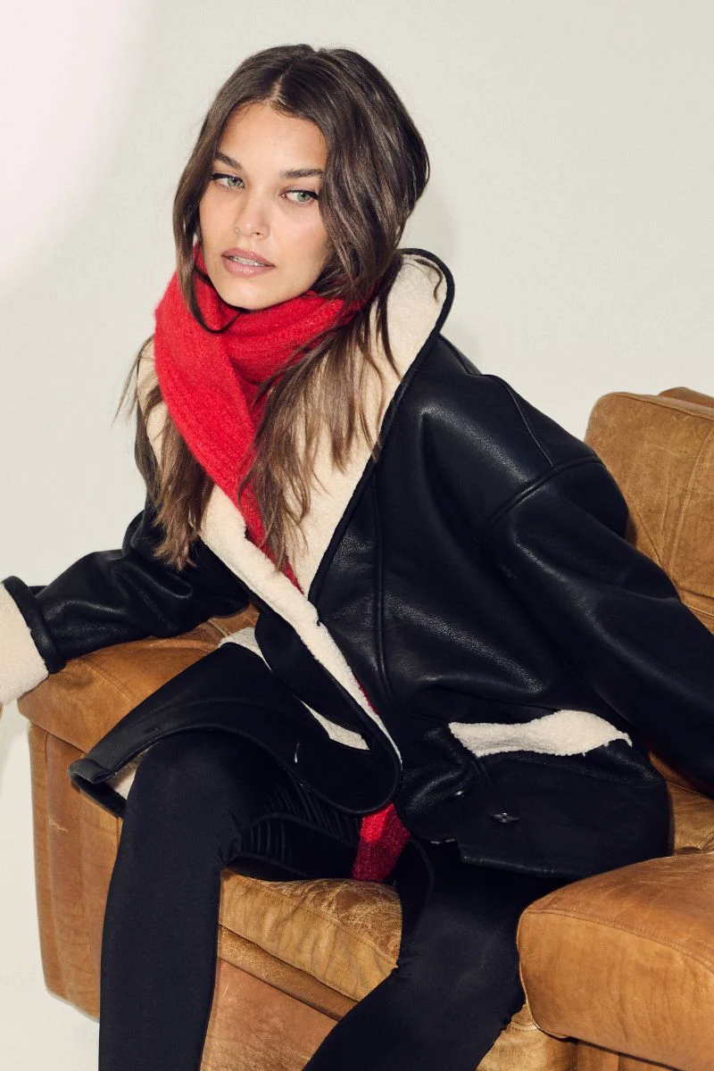 SibbaCC Shearling Box Jacket | Black | Jakke fra Co'Couture - Image 4