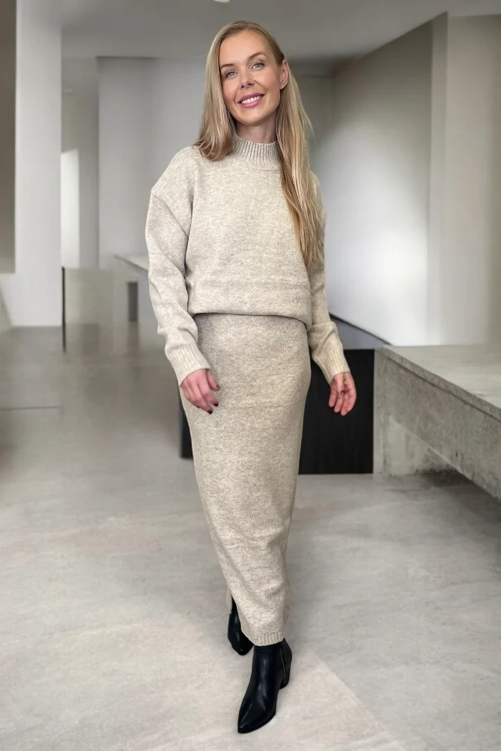 Sienna Striksæt TU073 | Beige | Striksæt fra Avery - Image 4