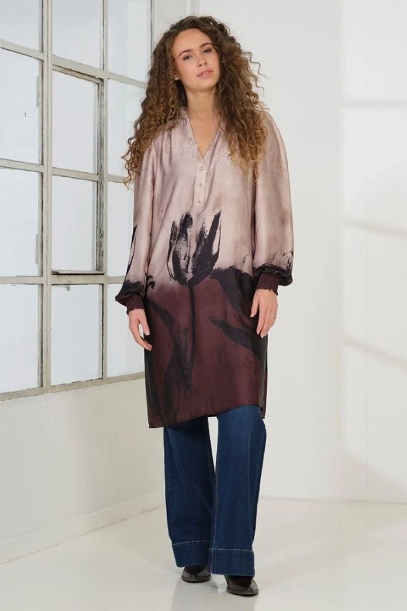 Signe Dress 2880 | Rosa Brown | Kjole fra Prepair