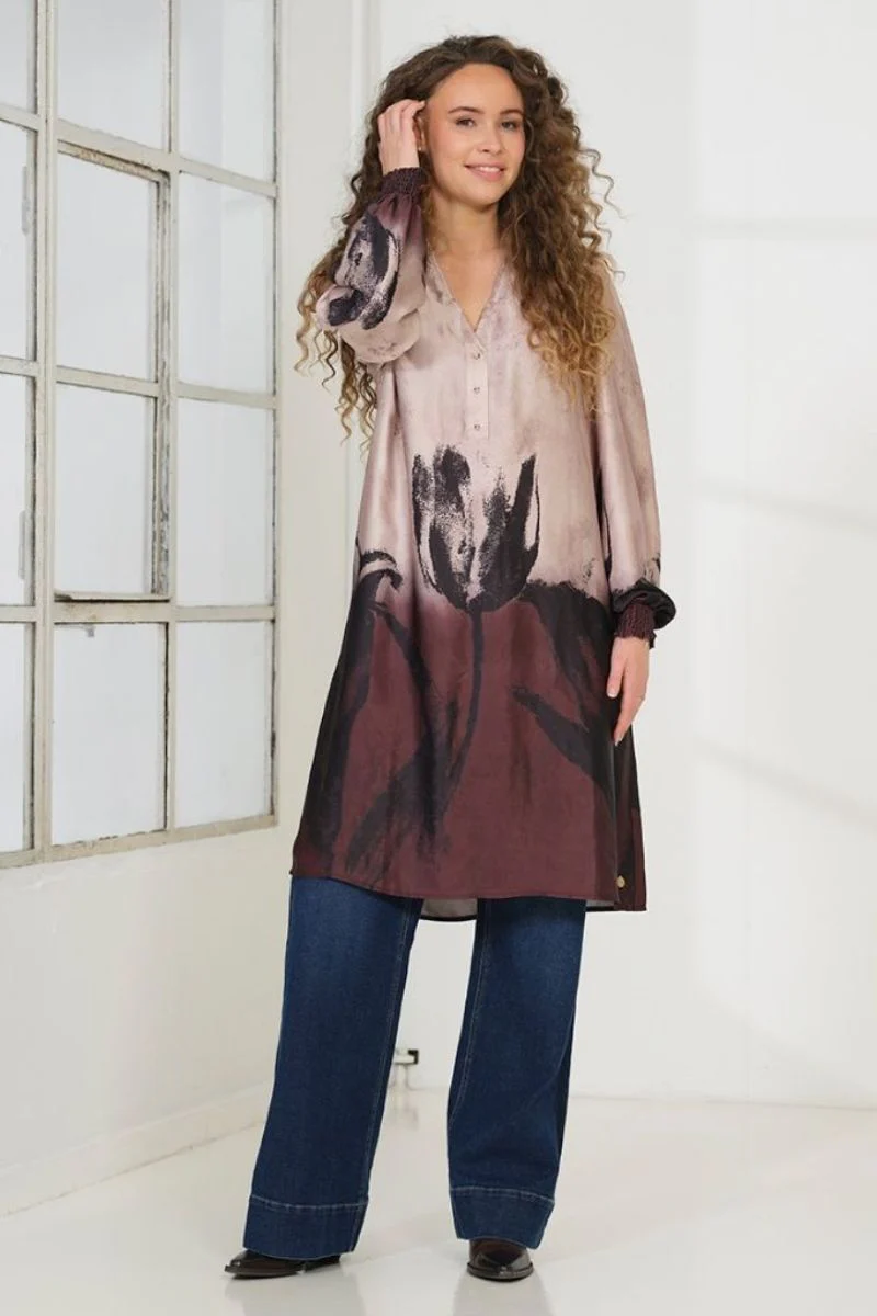 Signe Dress 2880 | Rosa Brown | Kjole fra Prepair - Image 3