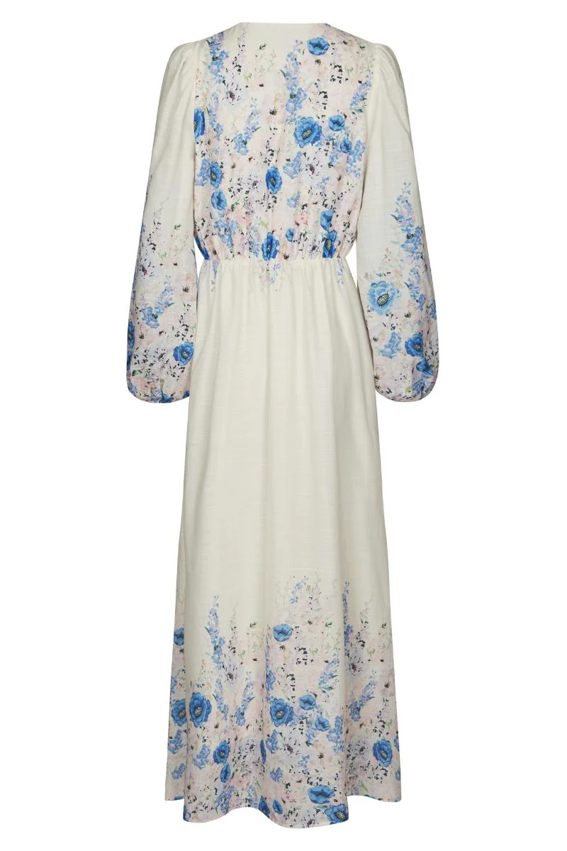 Silfi Flower Print Dress | Blue | Kjole fra Neo Noir - Image 4