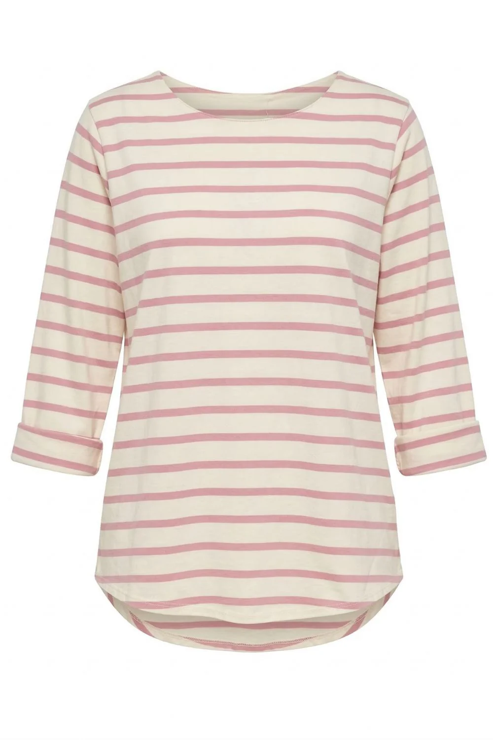 Silje Striped Tee | Pink | T-shirt fra Atelier C