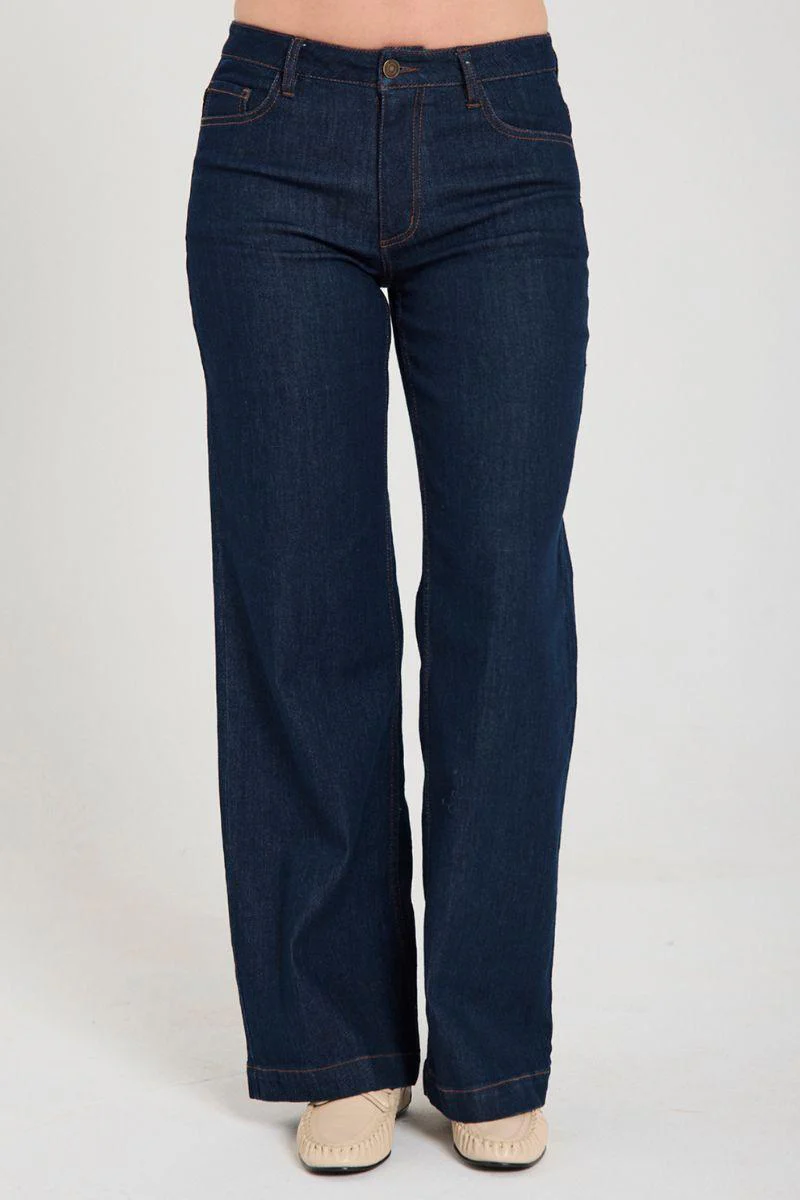 Sindy Jeans 206947 | Dark Blue Denim | Jeans fra Freequent