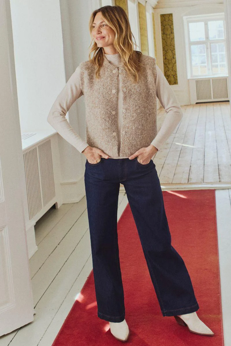 Sindy Jeans 206947 | Dark Blue Denim | Jeans fra Freequent - Image 4
