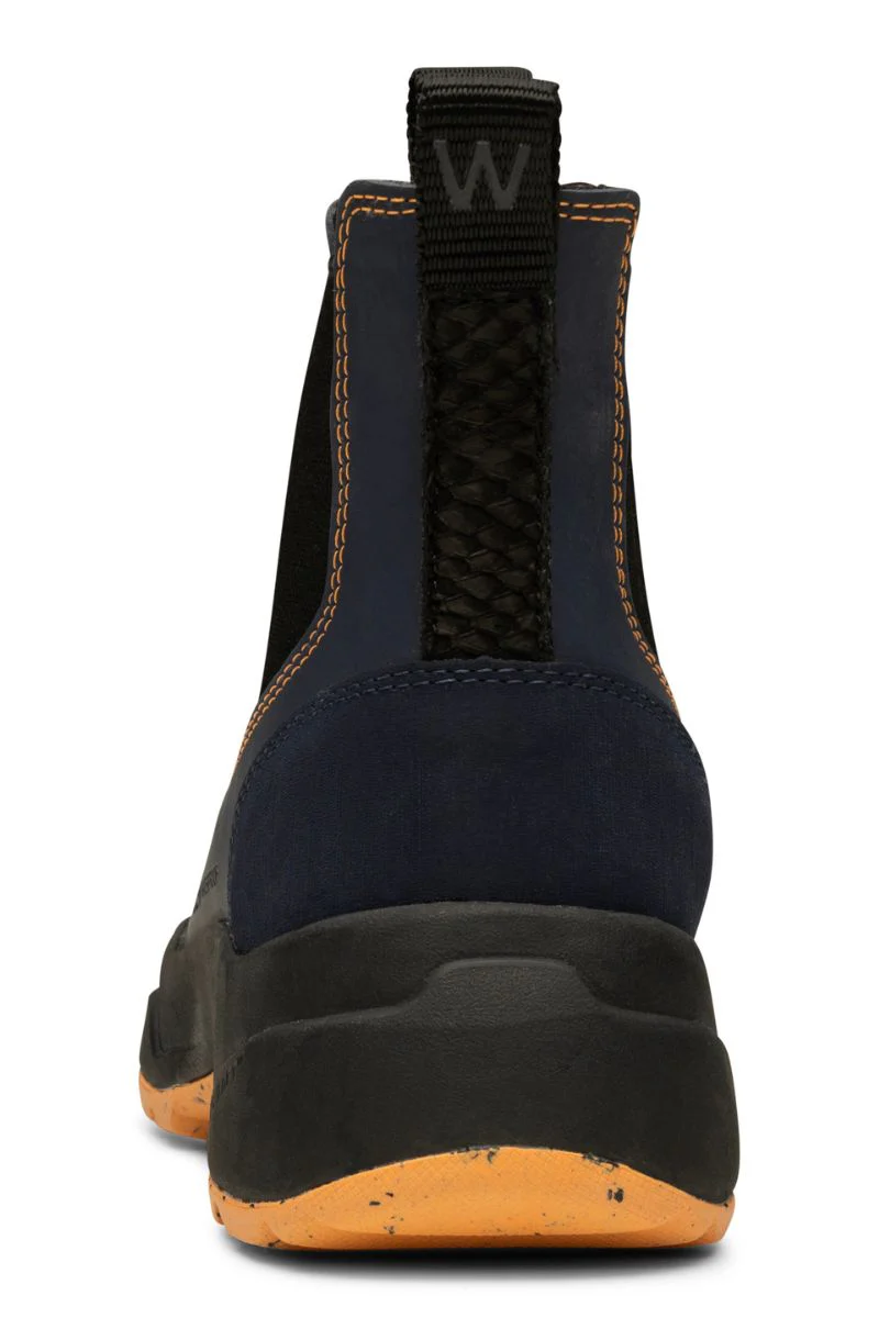 Siri Waterproof WL957 | Dark Navy/Papaya | Rubber Boots fra Woden - Image 8