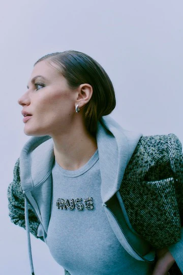 Siv To 205261 | Light Grey Melange | Top fra Copenhagen Muse - Image 3