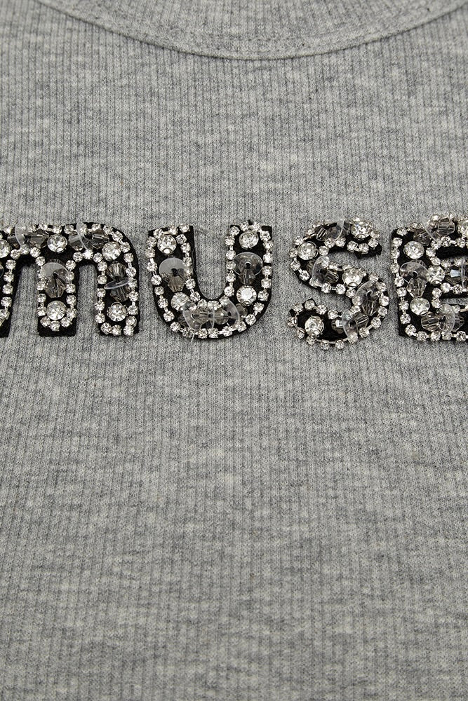 Siv To 205261 | Light Grey Melange | Top fra Copenhagen Muse - Image 4