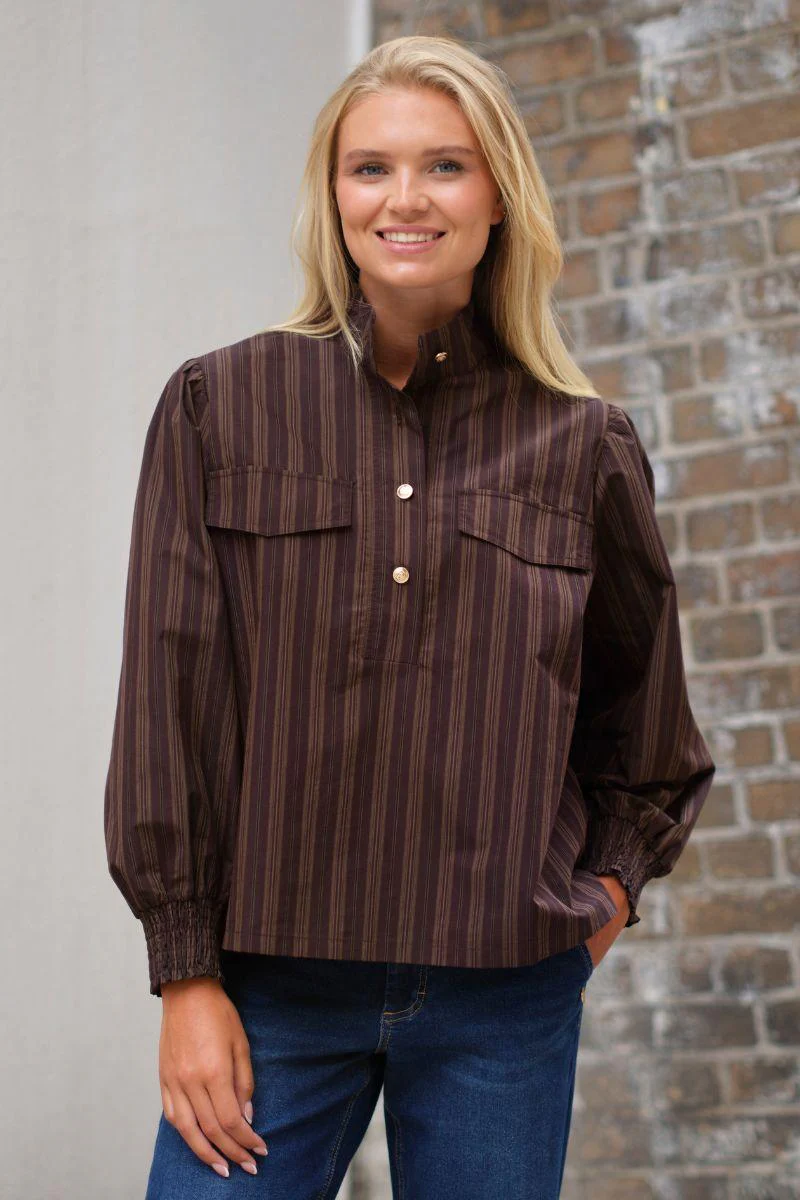 Sky Blouse 2854 | Brown | Bluse fra Prepair