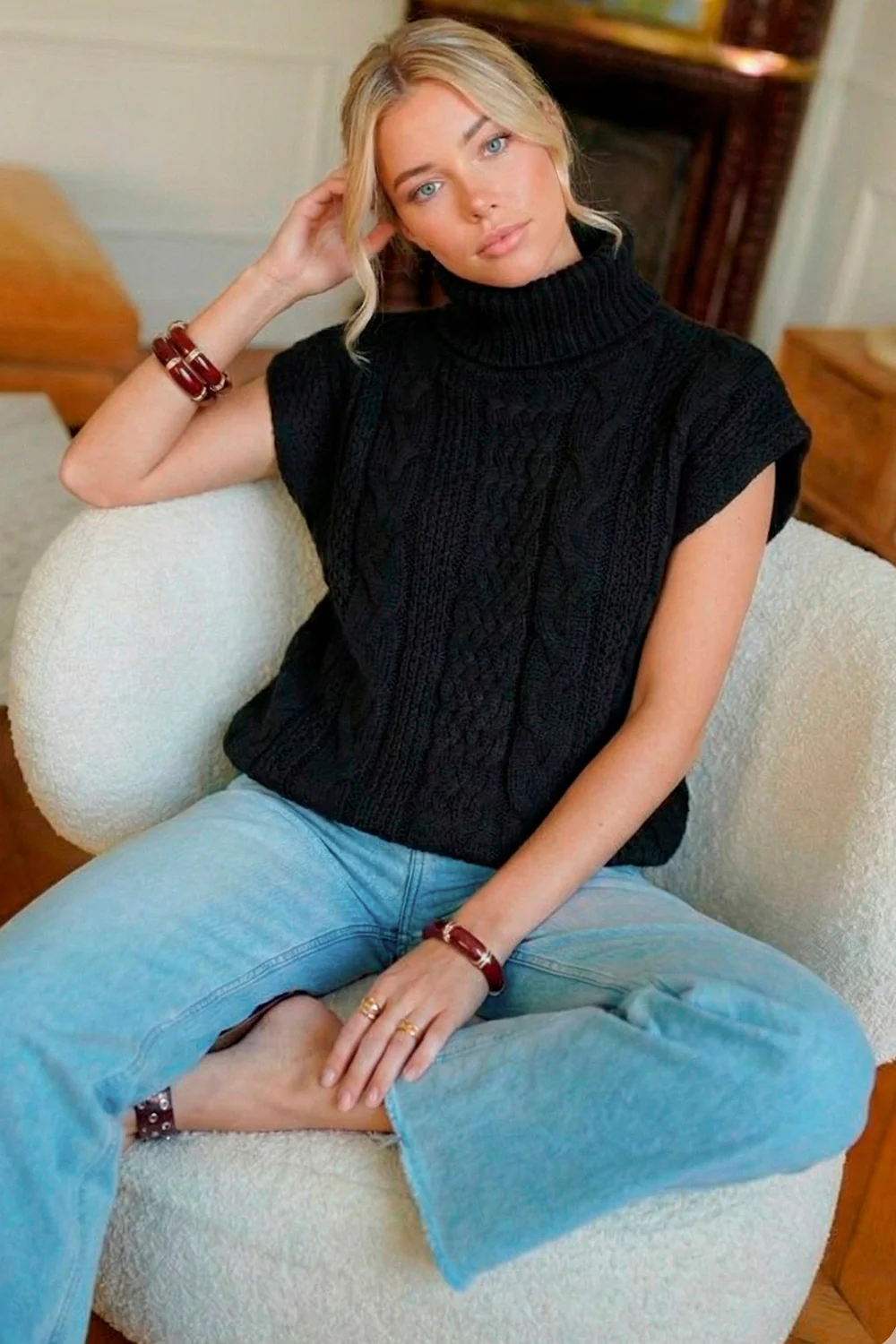 Tutti Knit Vest | Black | Strik fra Avery - Image 5