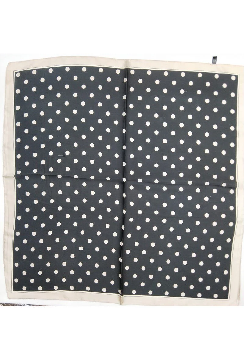 Dottie Square Scarf | Black - Image 2