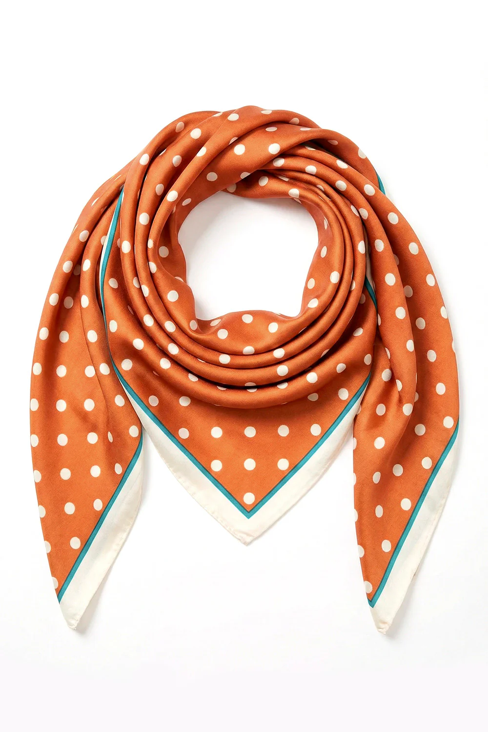 Dottie Square Scarf | Rust