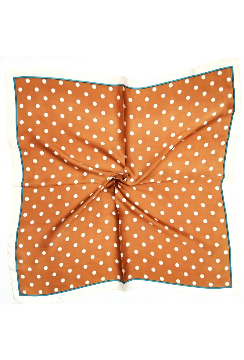 Dottie Square Scarf | Rust - Image 4