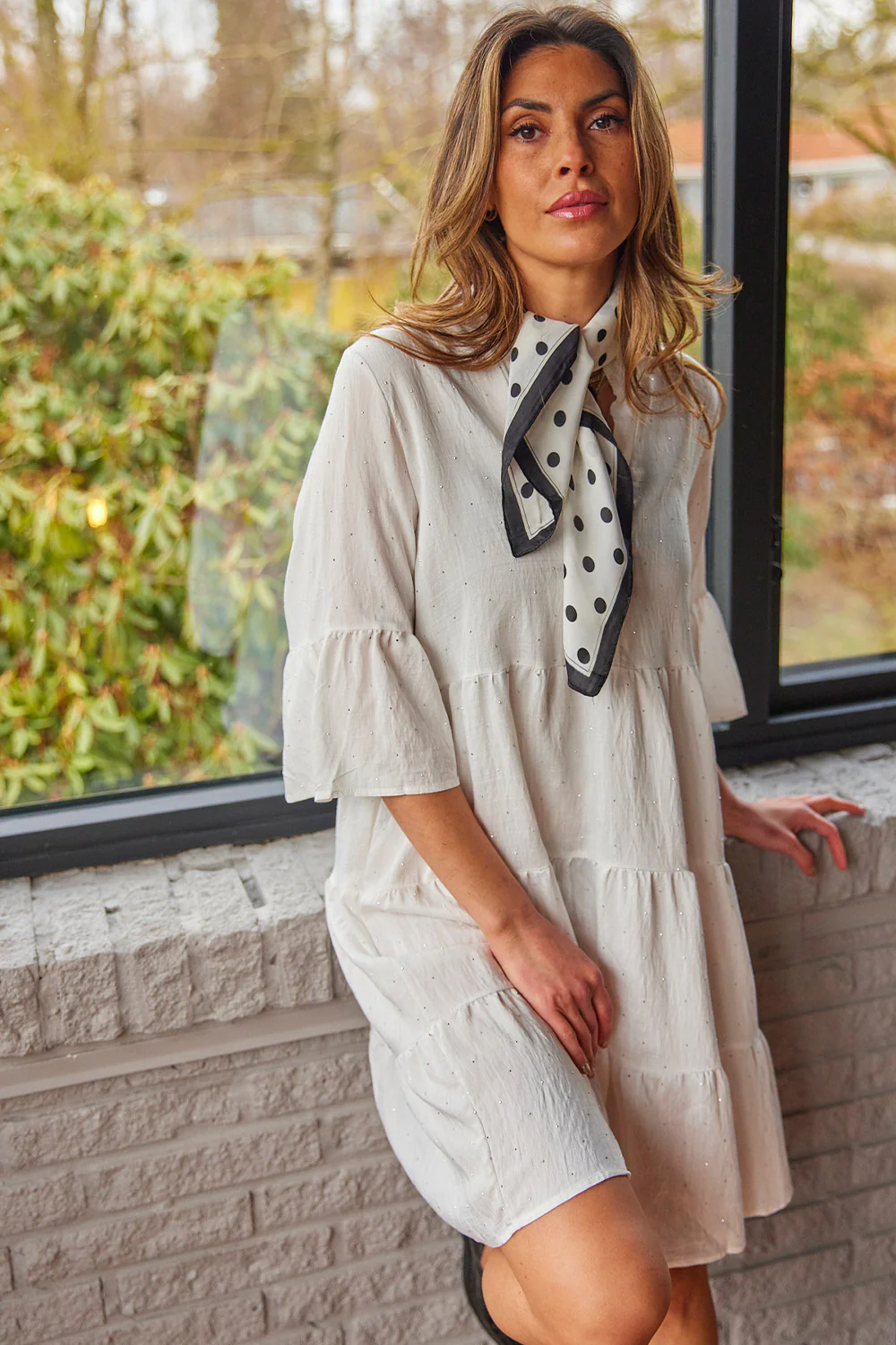 Vienna Dress | White | Kjole fra Atelier C - Image 3