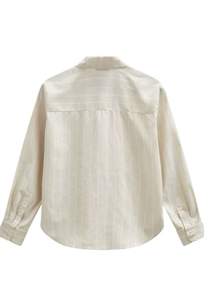 Solly Shirt 207427 | Moonbeam W. Star Off-White | Skjorte fra Freequent - Image 3