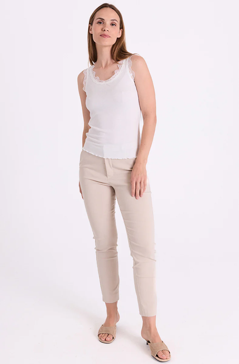 Solvej-Ankle-Pa | Silver Mink | Bukser fra Freequent - Image 2