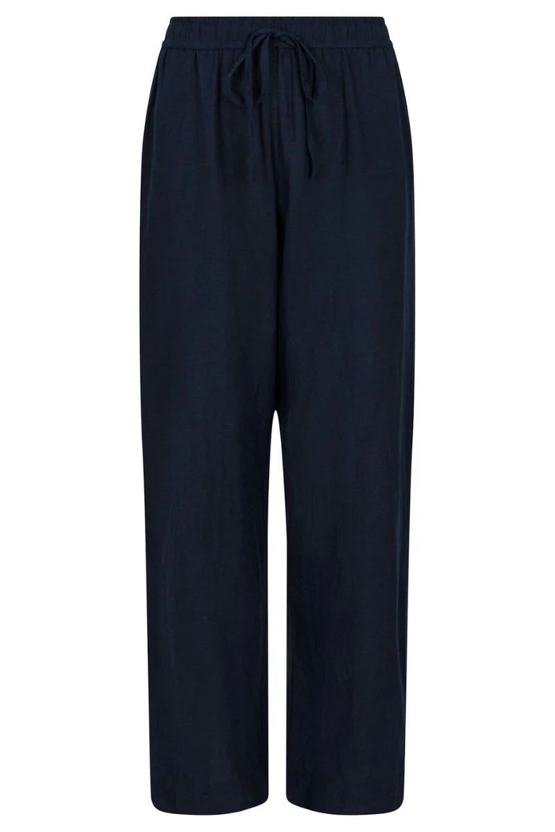 Sonar Linen Pants | Navy | Bukser fra Neo Noir - Image 2