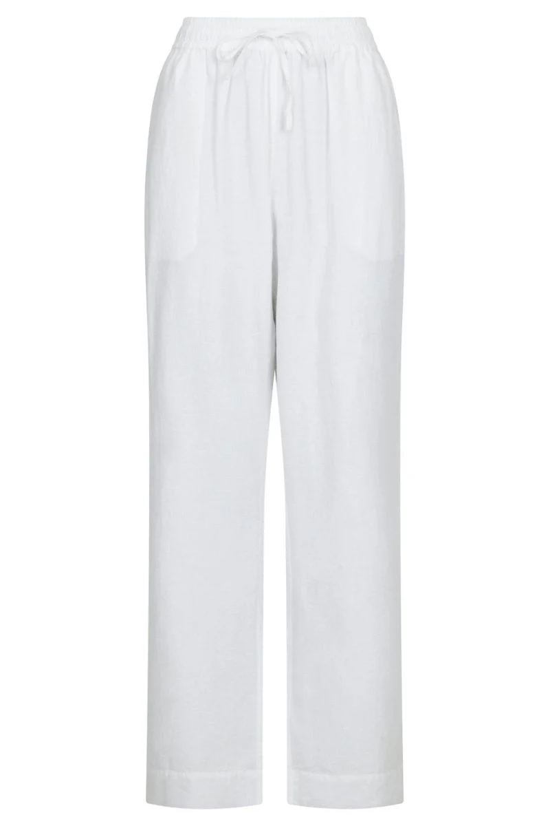 Sonar Linen Pants | White | Bukser fra Neo Noir - Image 5