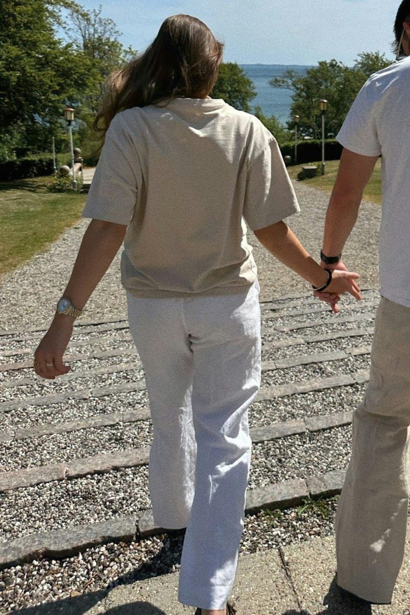 Sonar Linen Pants | White | Bukser fra Neo Noir - Image 6