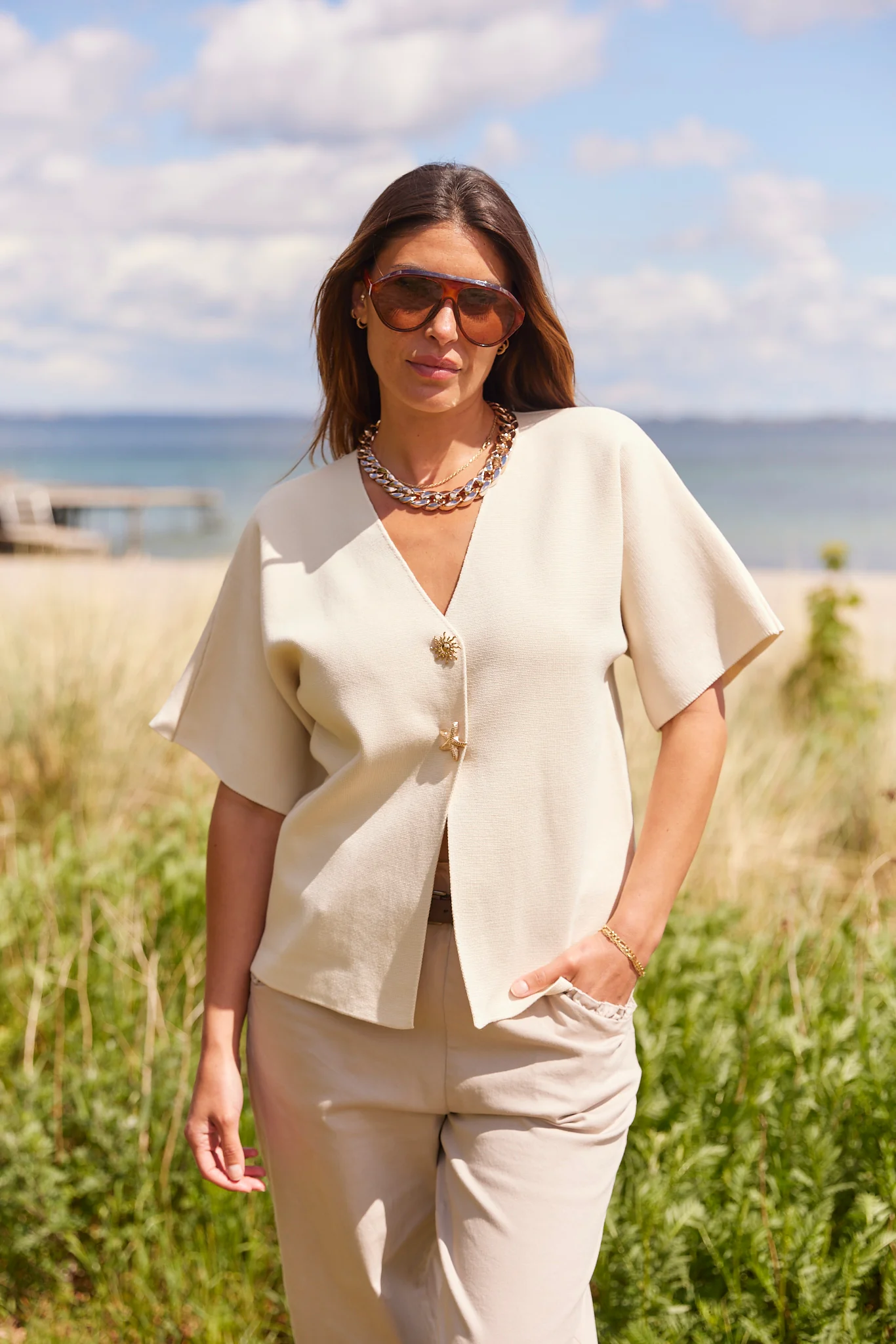 Sonja Cardigan Jacket | Cream