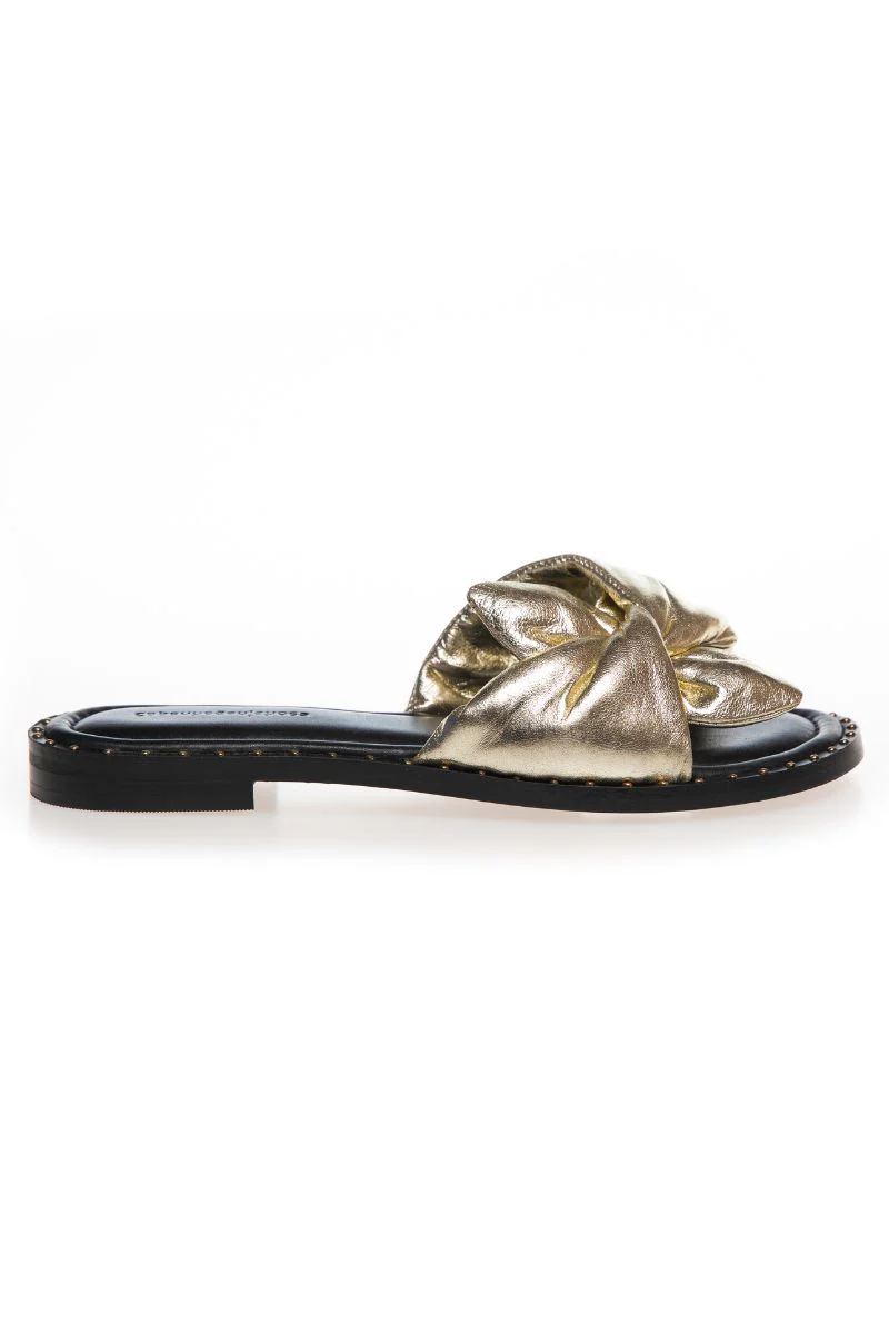 Spring Vibes Slippers | Gold | Slippers fra Copenhagen Shoes - Image 3