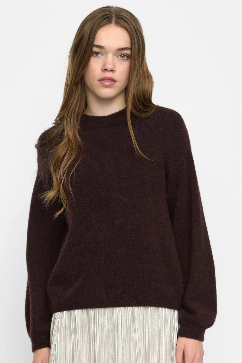 SRAllison Knit | Chocolate Plum Melange | Strik fra Soft Rebels - Image 2