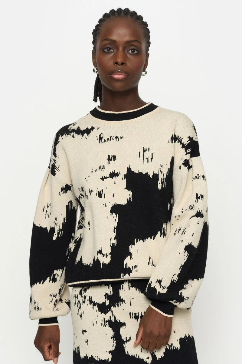 SRRogue Pattern Knit | Jacquard Pattern Arctic Wolf | Strik fra Soft Rebels - Image 2