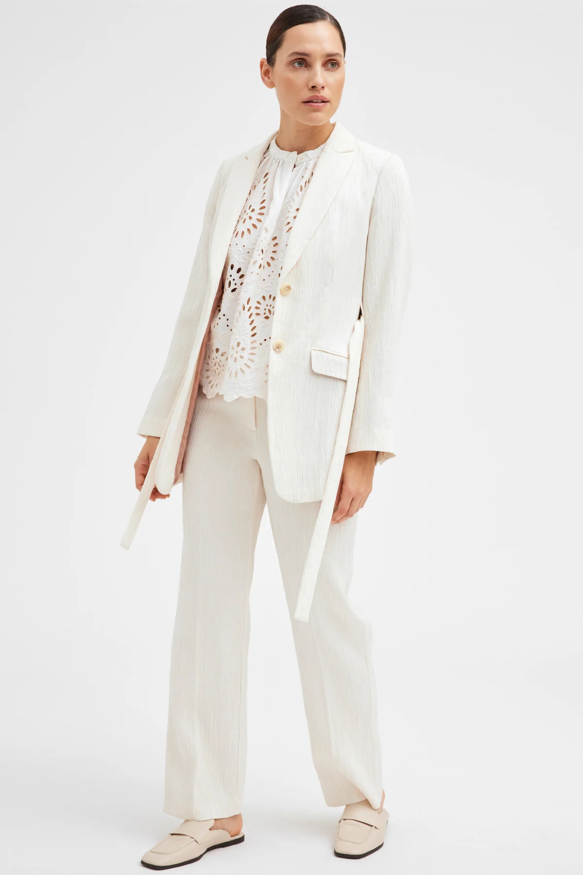 Stacie blazer 52200 | Creamy Beige | Blazer fra Gustav - Image 5
