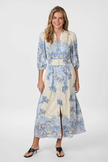 Stellar Artist Paisley Dress | Powder Blue | Kjole fra Neo Noir - Image 4