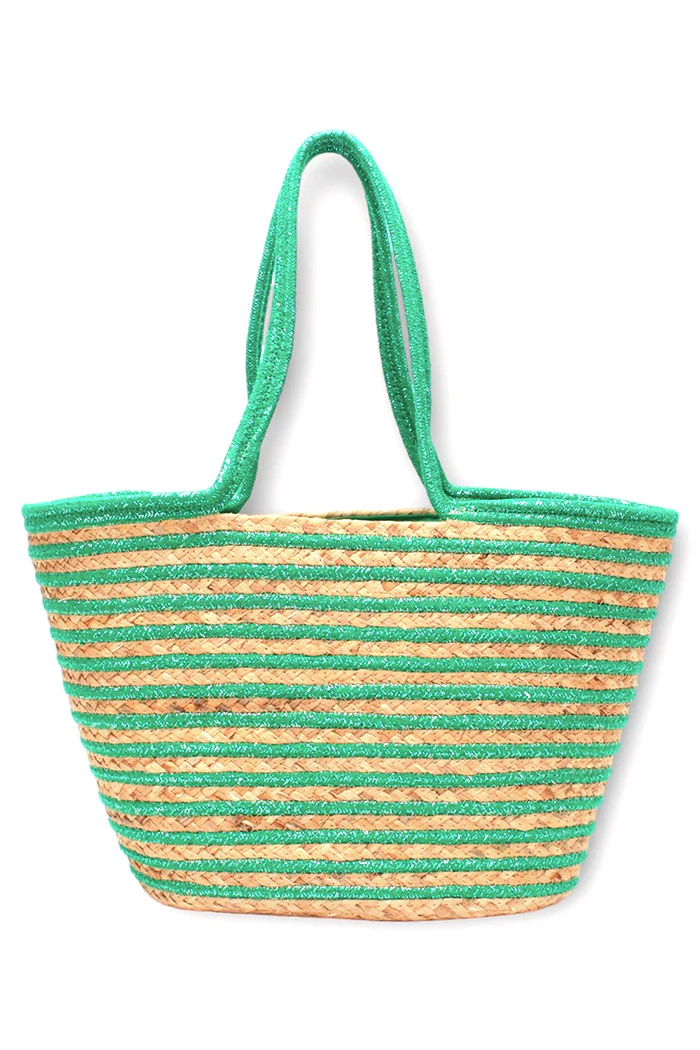 Straw Tote | Green | Taske fra By Timm - Image 2