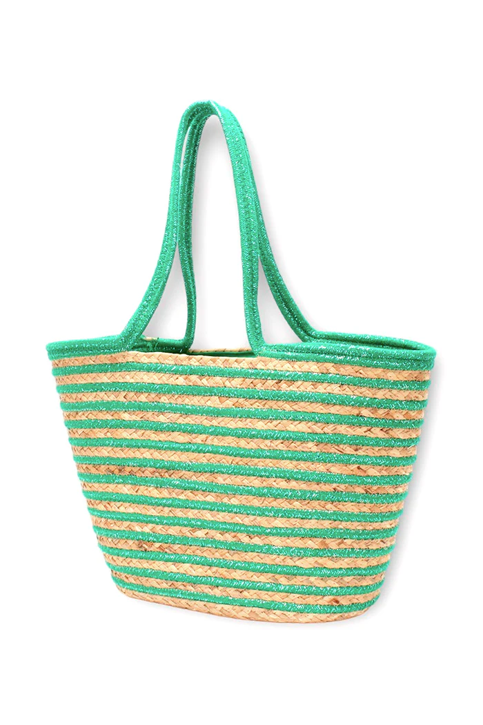 Straw Tote | Green | Taske fra By Timm - Image 3