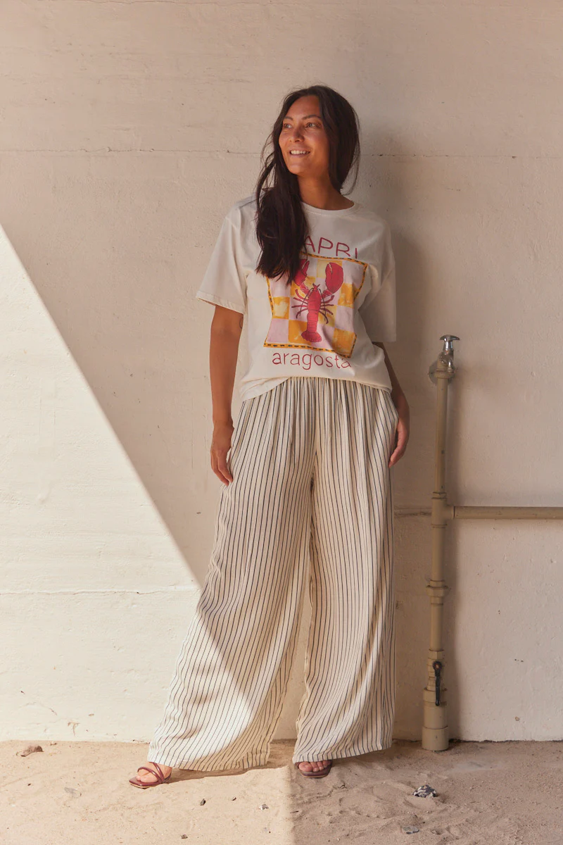 Striped Pants P9938 | Blue | Bukser fra Atelier C - Image 2