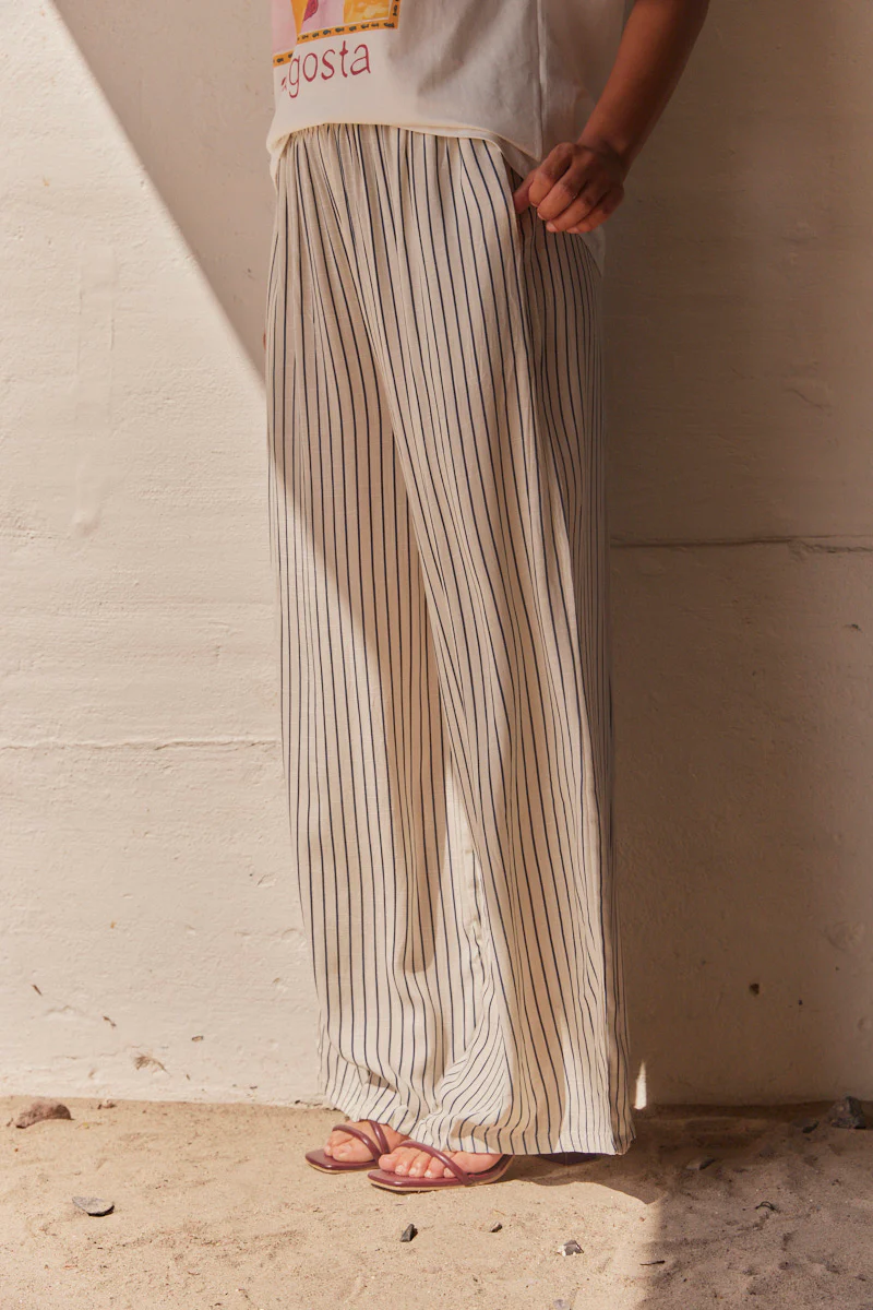 Striped Pants P9938 | Blue | Bukser fra Atelier C - Image 3