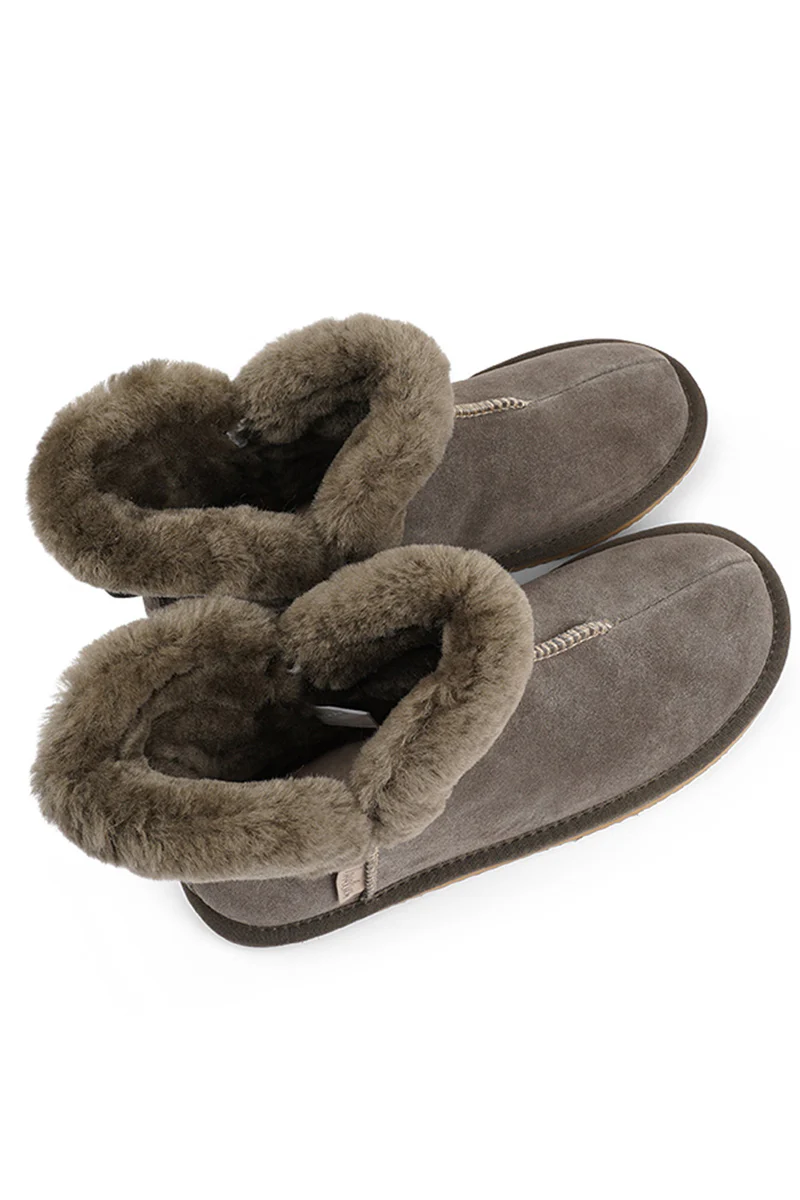 Sula | Army | Shearling Suede Boots fra Lovelies - Image 5