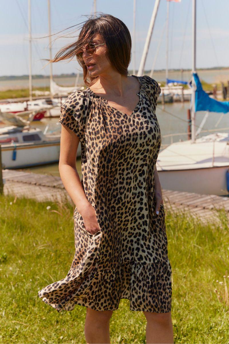 Sunrise Crop Lima Leo Dress 36538 | Khaki - Image 6