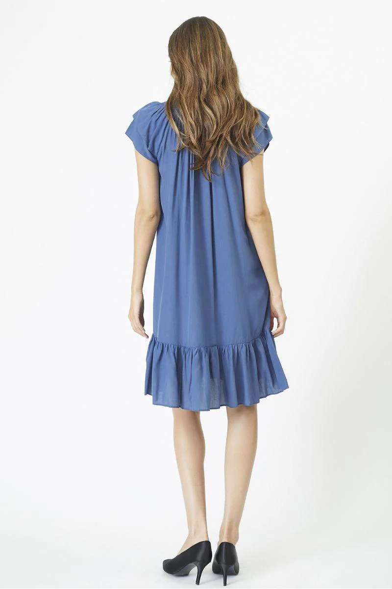 Sunrise Cropped Dress | Sky Blue | Kjole fra Co'couture - Image 8