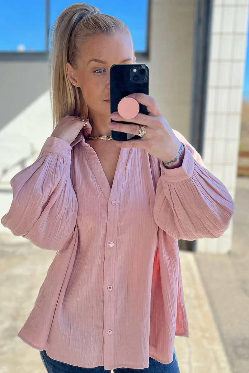 Sunrise Shirt | Rose | Skjorte fra Atelier C