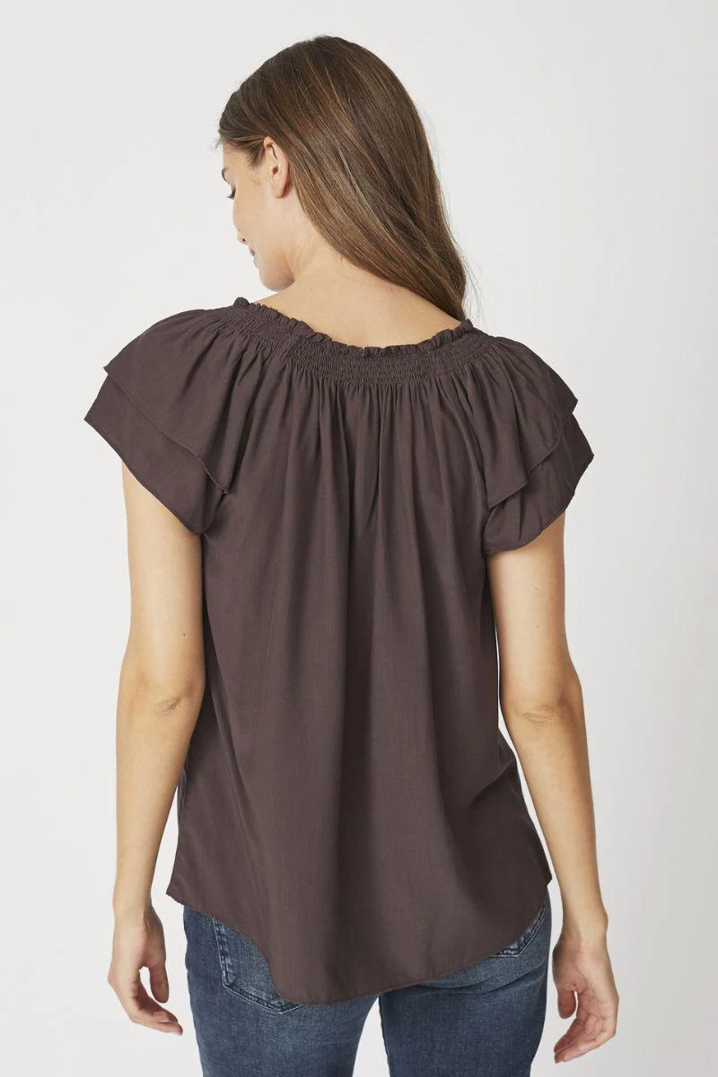 Sunrise Top 75683 | Mocca | Top fra Co'couture - Image 5
